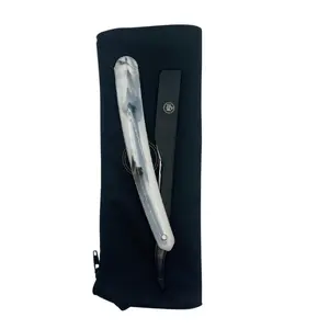 SM Professional Slide Out Razor - Stainless Steel, Ergonomic Design, Protective Case Included - Handle Lightweight Smooth