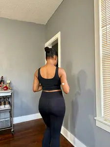 VENICE U-Back Sports Top -Black (S-L)