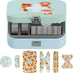 First Aid Kit with 152 Bandages and Reusable Metal Tin - Great Healthcare Item for Kids