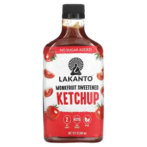 Lakanto Monkfruit Sweetened Ketchup, 13 fl oz (384 ml)