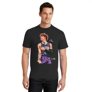 LaMelo Ball T Shirt Unisex Basketball Graphic Tee Oversized Crewneck Streetwear Fan Top Daily Clothing Plus Size Apparel