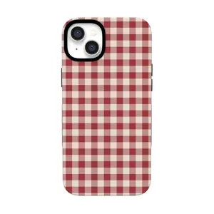 Casely iPhone 13 Case | Sweet Jam | Red Gingham | Bold Protective Design | Compatible with MagSafe