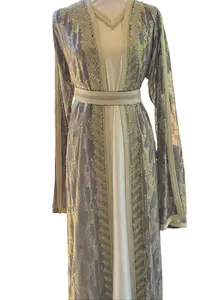 Rafeef Kuftan - Embrodiered Women's Moroccan Caftan - Ceremonial Arabic Eid Dress - Perfect for Ramadan, Gifts for Her, Eid