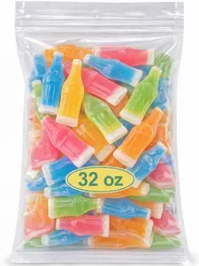 Vintage Wax Bottle Candy Drinks 2LB (32oz) Assorted Fruity Flavors Nostalgic Party Candy in Vibrant Colors Perfect for Festive Occasions
