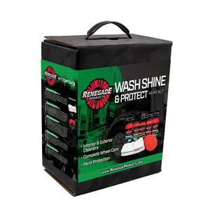 Renegade Products | Wash, Shine, & Protect Mini Kit – Car Wash & Interior Detail Bundle with Spray Wax, APC, RVP, & Air Freshener