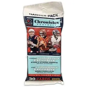 2021 Panini Chronicles Football 30-Card Hanger Pack / Box (Green Parallels)