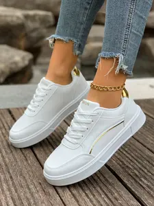 Women's Spring Sports Sneakers, Low Top Trainers, Fashionable and Versatile Casual Shoes, Casual Athletic Sneaker, Comfortable Boardwalk Style, Perfect for Daily Wear
