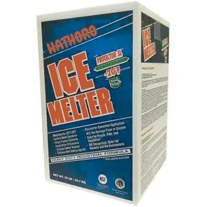 Ice and Snow Melter (50 lbs), Fast Acting Granular Ice & Snow Melter | Effective to -20°F, Pink | Safer for Concrete, Plants, Shoes and Metal