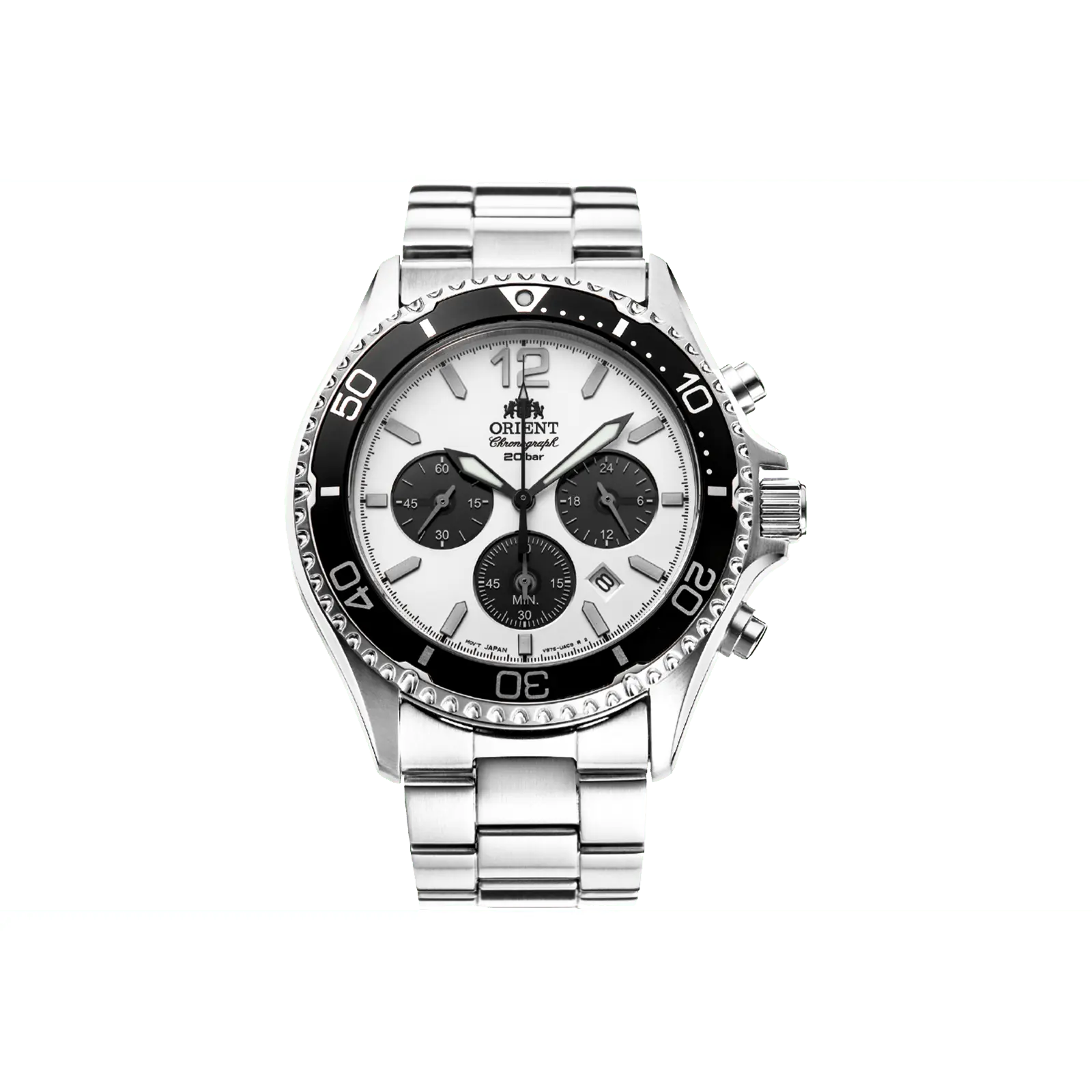 Women's Orient RA-TX02 Solar Quartz Chronograph Wrist Watch - 42.8mm Diver Style, Sapphire Crystal, RA-TX0203S10B, Quartz Dial, Elegant Wristwatch, Quartz Analog Watch