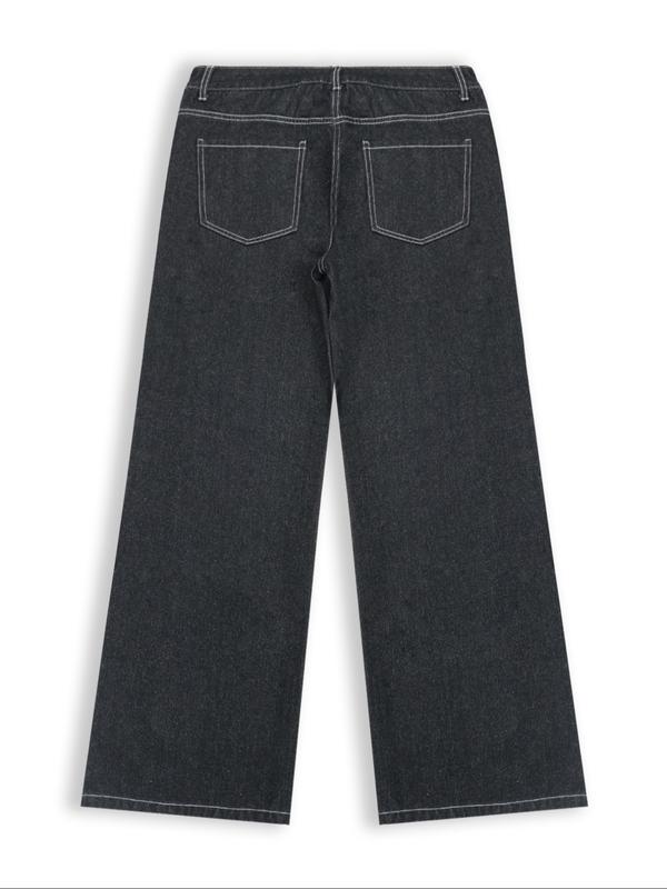 Men's Vintage Classic Loose Fit Wide Leg Jeans, Casual Denim Jeans for Men, Comfortable and Stylish Everyday Wear