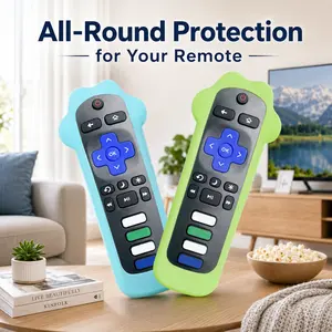 Luminous Lightweight Silicone Remote Control Cover for TCL Roku Remote - Cute Paw-Shaped Protective Case with Anti-Slip Grip, Built-in Wrist Strap, Shockproof Full-Edge Drop Protection, Precise Button Cutouts, Washable Kid-Friendly Holder