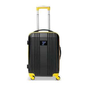 Denco NHL 21 Inch Carry-On Hard Case Two-Tone S pinner Yellow