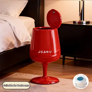 20L Goblet-Style Waste Bin: Featuring a dual-compartment design suitable for waste sorting in various settings, an elevated profile for added convenience, and a push-to-open mechanism for enhanced hygiene.Gift a mini storage bucket