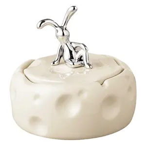 Ashtray High-end Elegant Classy Home Living Room Creative Ashtray Light Luxury Advanced Commercial Anti-fly Ash Lighter