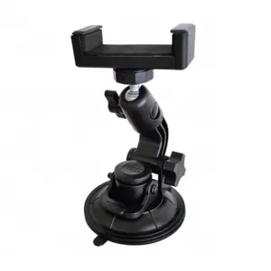 Car Phone Mount, Windshield Dashboard Suction Cup Holder, Adjustable Cellphone Holder, Hands-Free Stand for Navigation, Selfie, Live Streaming & Video Recording