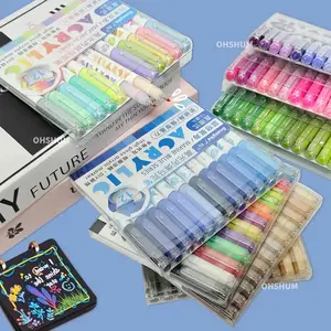 Guangna Gel Pens Set, 24 Colors Bright Colorful Ink, Medium Point 1.0mm, Ideal for Drawing Sketching Writing Highlighting Art Supplies
