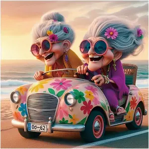 Painting Kits for Adults, Round Full Drill  Art Kits, 5D DIY  Crafts for  Wall Decoration Gifts 12x12inch