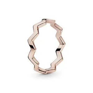 PANDORA Zigzag ring in PANDORA Rose
