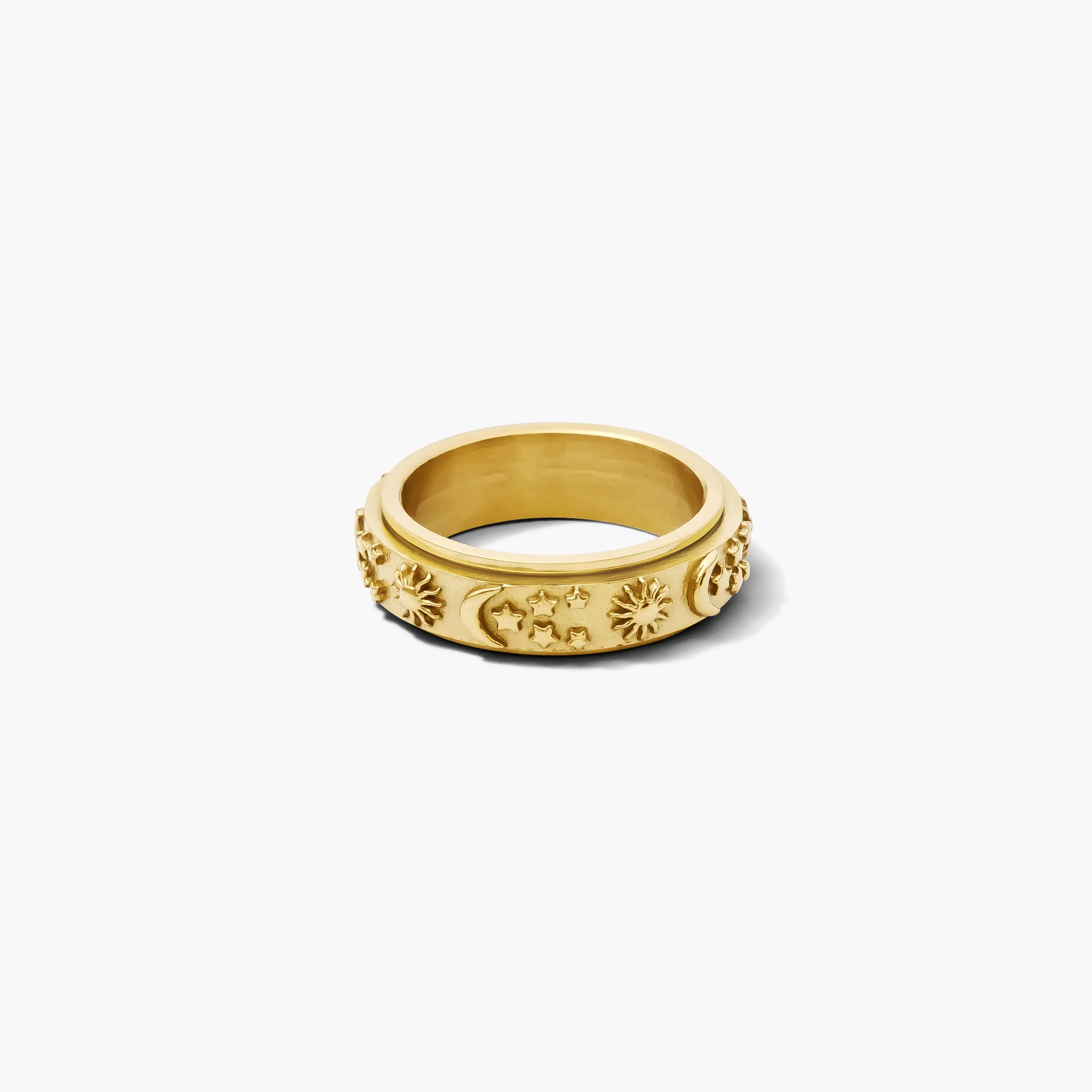 Anxi Ring Day & Night – Elevated Fidget Ring & Anxiety Ring, 18K Gold-Plated Stainless Steel