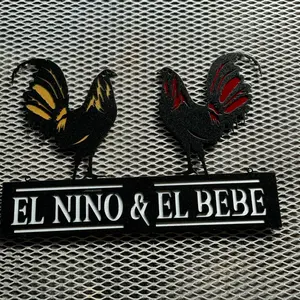 Metal Rooster Sign Wall Decor - Adornos de Gallo de Metal