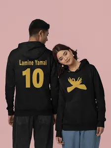 Lamine Yamal Soccer Player Hoodie Unisex Long Sleeve Casual Sweatshirt for Men Women Sporty Design Lamime Yamal 10 Number
