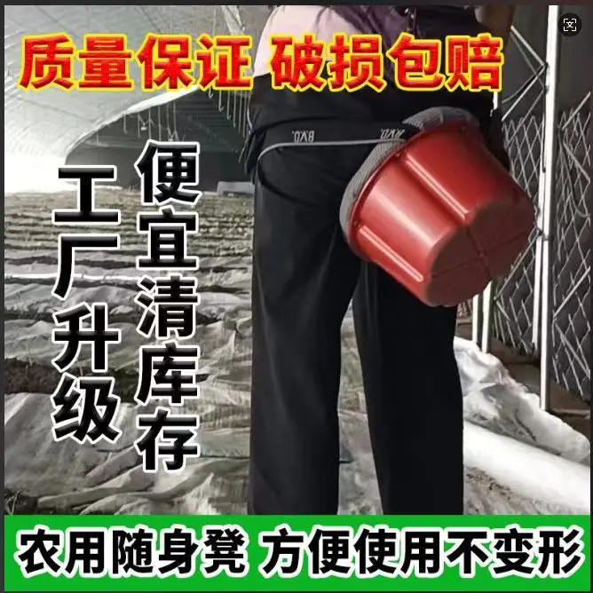[Five Durable] Small Stool Garlic a Block of Wood Or Stone Portable Stool with Rope Greenhouse Working Farm Working Stool Leggings Stool