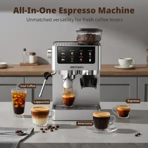 Home 20-Bar Espresso Machine 1 350w, With Color Touchscreen Coffee Machine-BCM2316