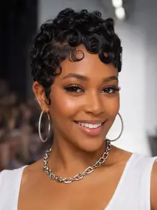 Short Pixie Cut Wig Side Part Wig Human Hair Wigs Full Machine Made Wig Bob Wig Glueless Bob Wig for Women