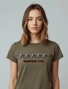 5Star Business Girl Tee — Five-Star Fashion Graphic T-Shirt