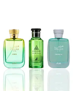 Lattafa 3-Piece Unisex Fragrance Bundle - Hawas Tropical, Hawas Verde, Jean Lowe Verde Aura Masculine Cologne, Three-Piece