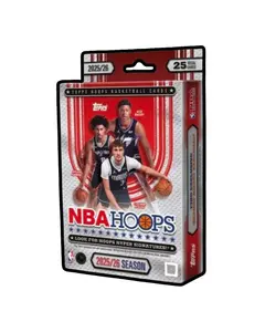 2025/26 Topps Hoops Hanger Box - 25 NBA Cards for Collectors and Enthusiasts