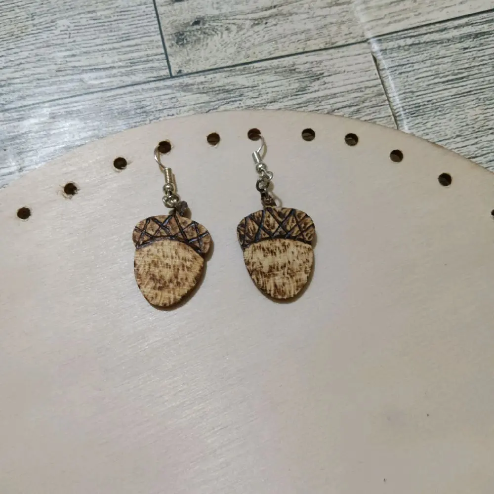acorn earrings
