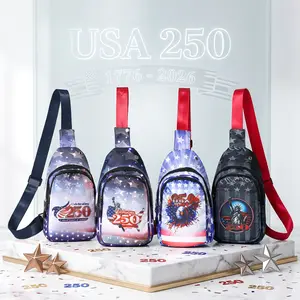 Patriotic 250th Anniversary Crossbody Sling Bag Lightweight Casual Shoulder Chest Bags With Adjustable Strap Limited Edition Spacious Durable For Men Women