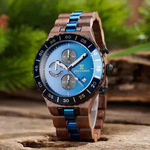 Everest Zebrawood Chronograph Watch