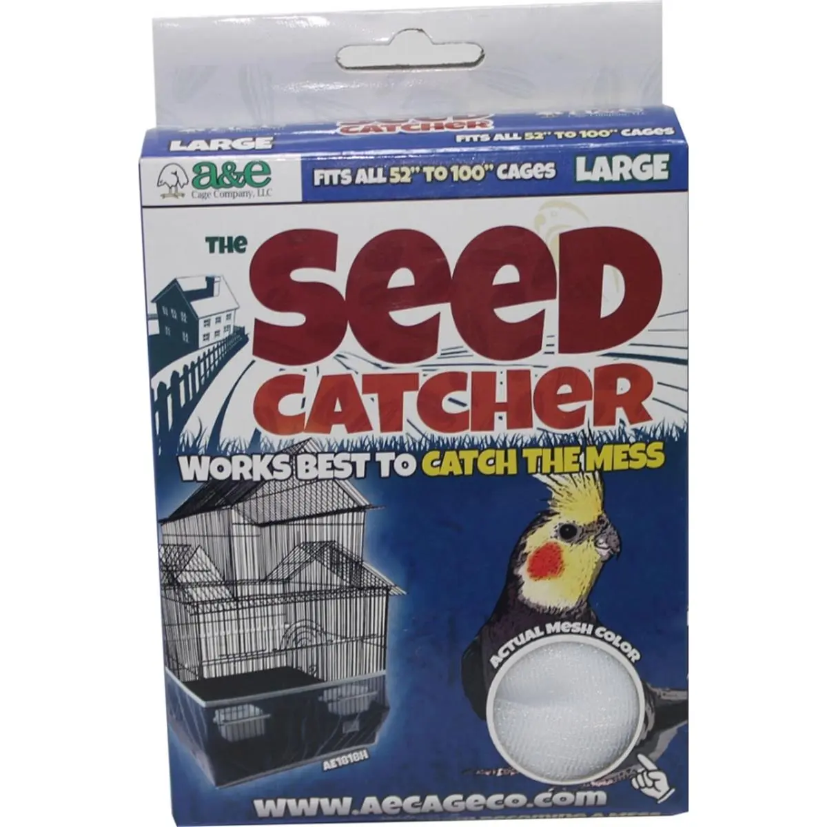 A&E Cage Seed Catcher, Large Size - Fits All 52" to 100" Pet, Farm Animal & Poultry Cages, Fits All 52" To 100" Cages