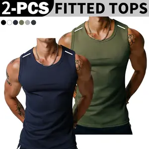 Men’s Sleeveless Workout Shirt – Quick Dry Muscle Tank Top, Breathable Gym Training Vest with Racerback, Summer Bodybuilding Singlet