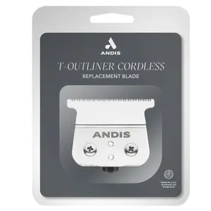 Andis Cordless T‑Outliner Li Replacement Carbon‑Steel T‑Blade #04535