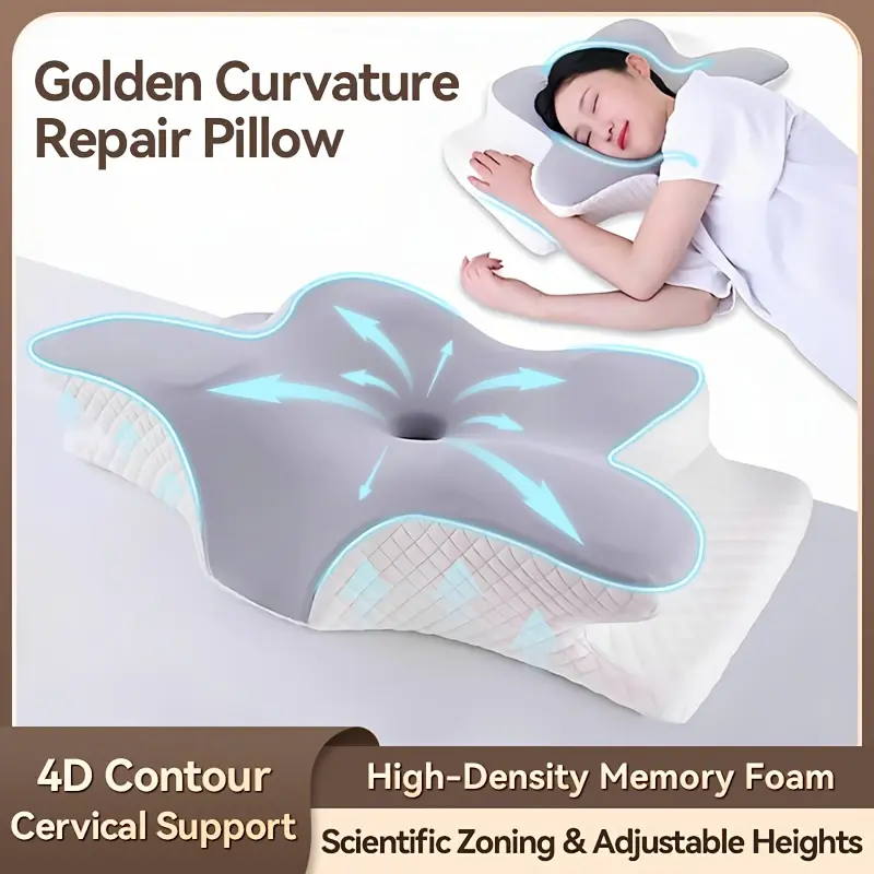 Grey Neck Pillow