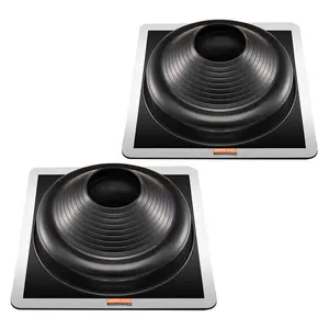 【Summervibes】VEVOR 2 Pcs Roof Pipe Flashing Boots, Fit Pipe OD 6-3/4" to 14", Flexible EDPM Roofing Jack Pipe Flashing, High Temp -67℉ to 212℉, Endurable Metal Base, for Chimney, Wood Stove & Outdoor Vent Pipes