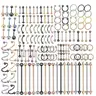 Mixed Color Nose Rings, Spiral Nose Ring, Belly Rings, Belly Button Piercing, Earrings, Lip Rings, Tongue Ring, Body Piercing Jewelry, Punk Style Fashion Accessories for Men & Women, Body Jewellery