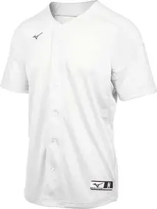 Mizuno Men's Aerolite Full Button Baseball Jersey with Free Gift – Comfortable, Lightweight, and Stylish Design for Baseball Fans