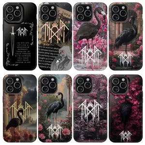 Sleep Token iPhone Case, Aesthetic Sleep Token Cute Phone Cases, Even in Arcadia Flamingo Case Gift for Fan, for iPhone 17 16 15 14 13 12 11 Pro Max