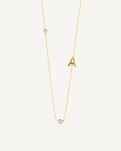 Adaline Initial Necklace - Gold