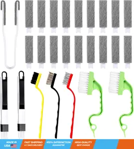 8 Pcs Window Blind Cleaner Duster Tool Set Cleaning Tools with 18 Removable Sleeves Household Cleaning Brushes Duster Brush Kit for Window Shutters Blind Air Conditioner Jalousie Dust