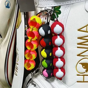Silicone Golf Ball Bag Protector, Mini Multicolor Ball Pouch, 5 Balls Set, Portable Golf Equipment, Golffashion Mens Sports Gear