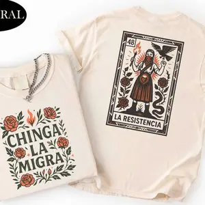 Chinga La Migra Shirt, Latina Activist T-shirt, Anti ICE Political Tee, La Resistencia Latinx Top, Abolish ICE Sweater, Cultural Protest Tee K29