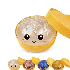 Squishy Dumpling Stress Balls for Adults, Dumpling Squishy Toys for Kids, Dumpling Fidget Sensory Toy,3.15 inches in Diameter Squeeze Dough Ball Stress Relief Toy, Stretchy Stress Ball Squish Toys