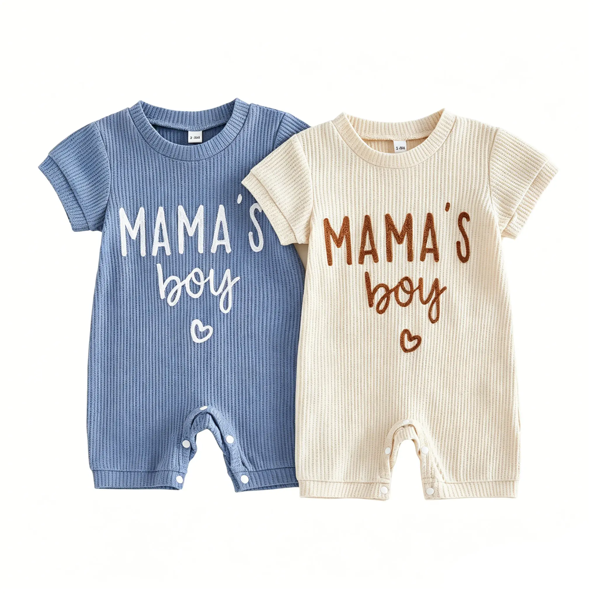Infant Baby Boys Jumpsuit, Short Sleeve Letters Summer Romper Clothes for Casual Daily 0-18 Months, Baby Clothing, Newborn Outfits