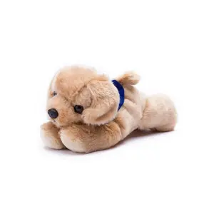 Golden Lab with Mane 'n Tail Blue Bandana