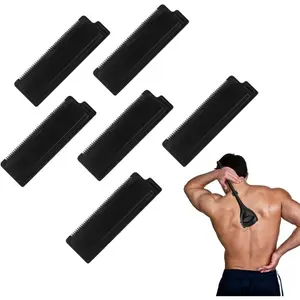 Men's Back Shaving Razor Replacement Blades, Wet Shaving Blade Set for Men, Compatible with Back Shaver 2.0, 6 Pieces Pack